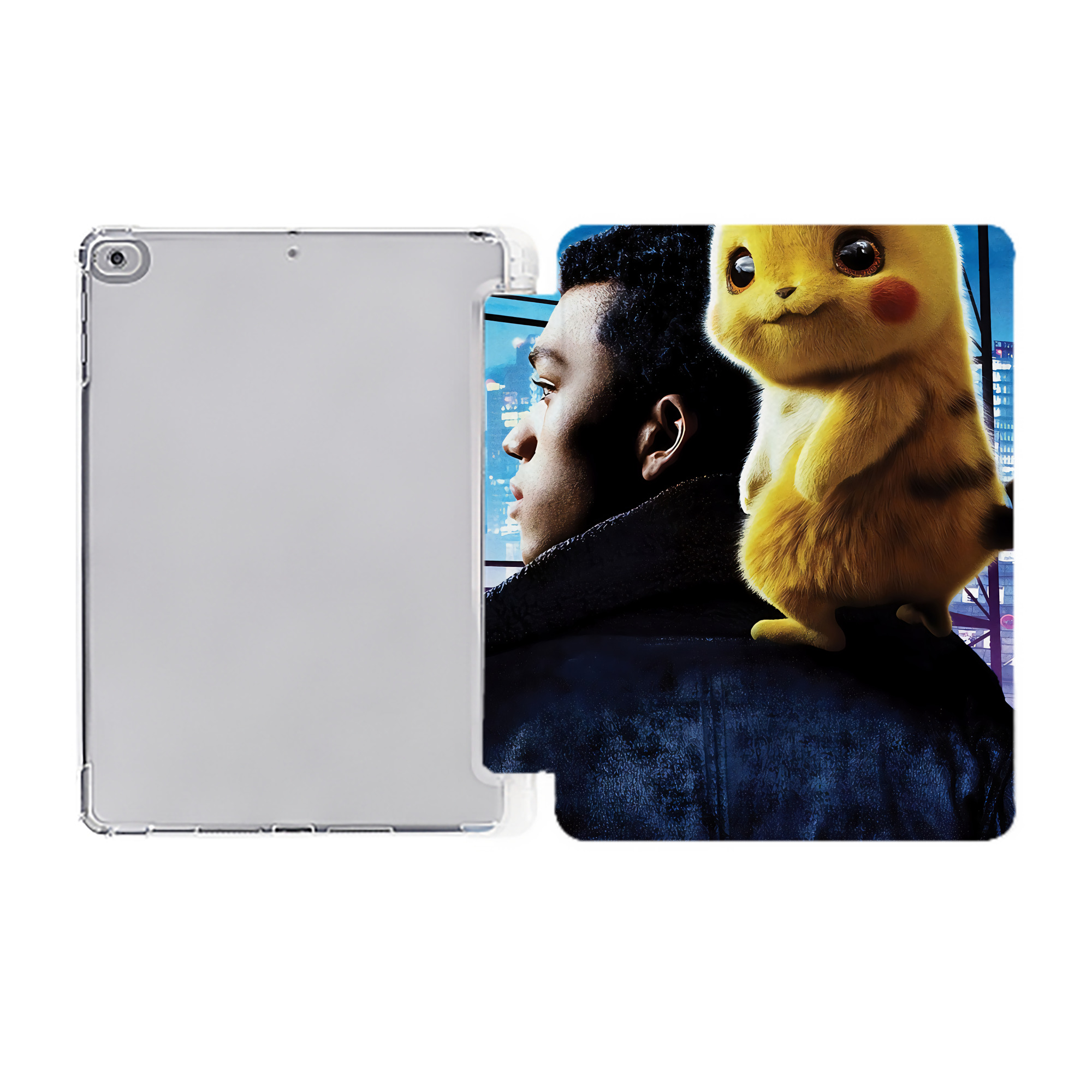 （画像用） ポケットモンスター Pokémon IPad ケース ペン収納付き 三つ折りスタンド PUレザー×シリコン 対応機種9.5/10.5/10.9インチ